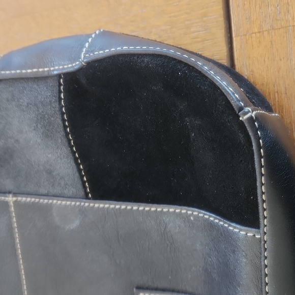 FRANCO SARTO LEATHER AND SUEDE SHOULDER BAG - Picture 8 of 8